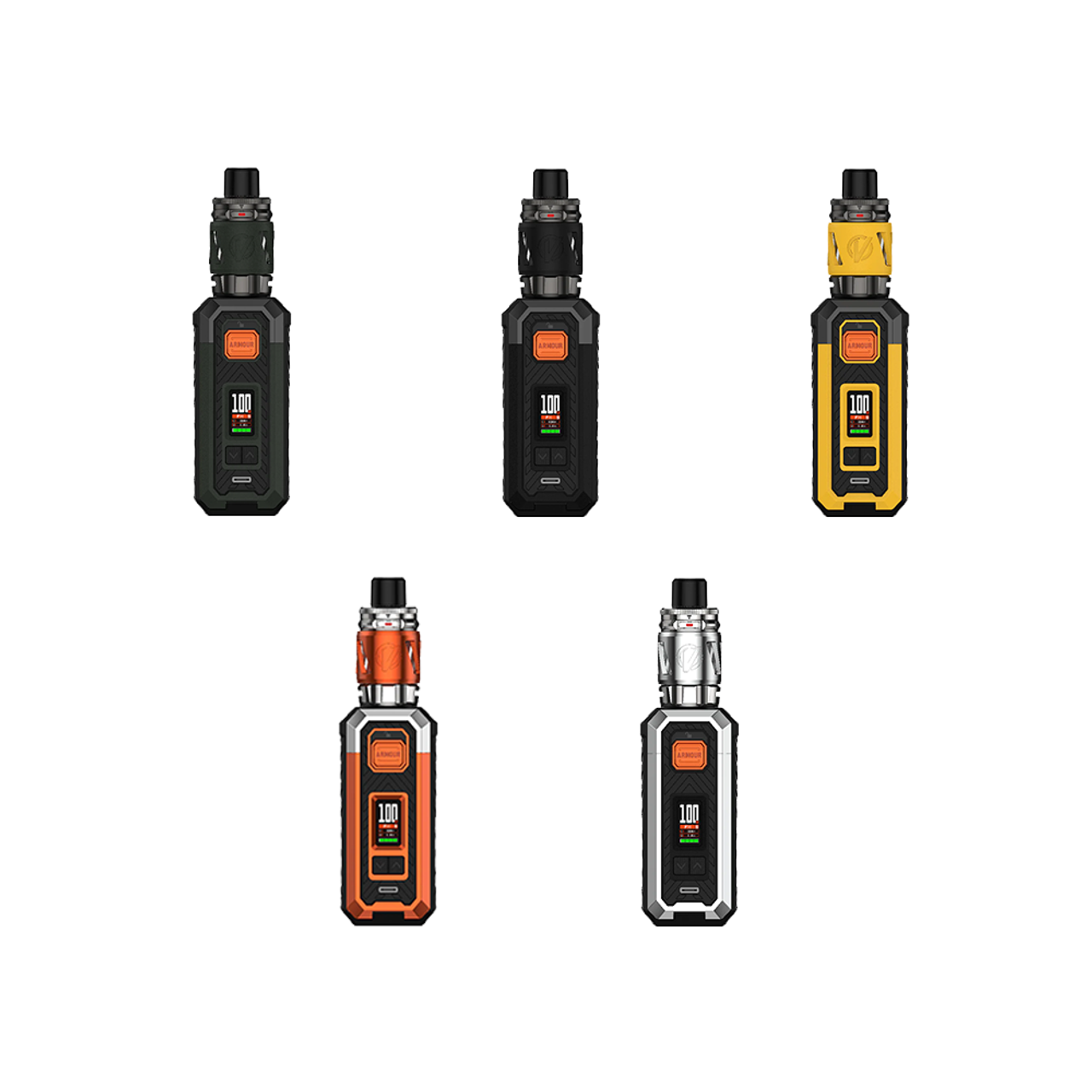 Vaporesso Armour S 100W Box Mod Kit | Group Photo