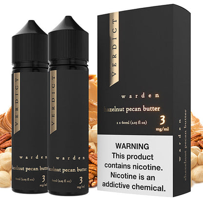 Verdict Series E-Liquid | x2-60mL | (Freebase) | 3mg | Warden with packaging