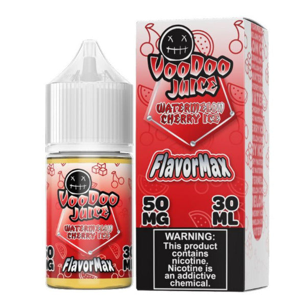 Voodoo Juice FlavorMax Salt Series E-Liquid 30mL - Watermelon Cherry Ice with packaging