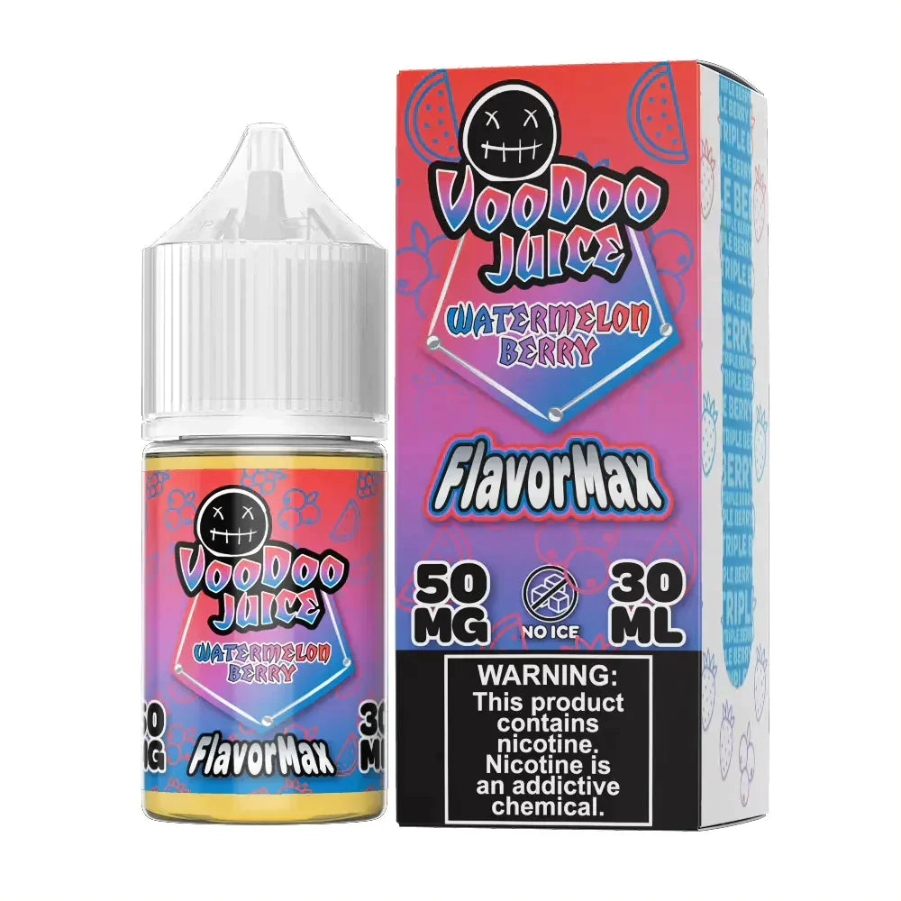 Voodoo Juice FlavorMax Salt Series E-Liquid 30mL - Watermelon Berry with packaging