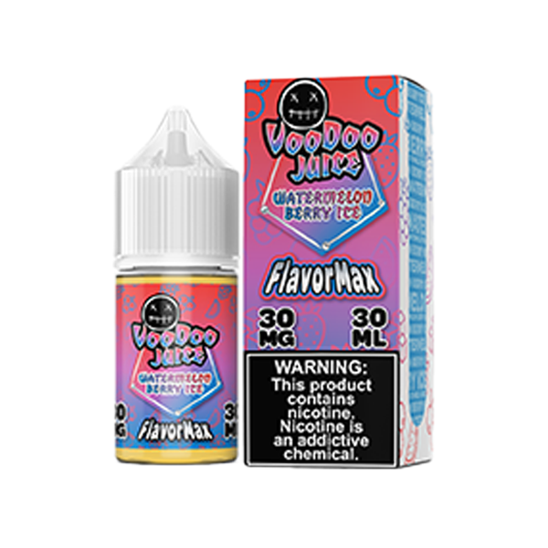 Voodoo Juice FlavorMax Salt Series E-Liquid 30mL - Watermelon Berry Ice with packaging