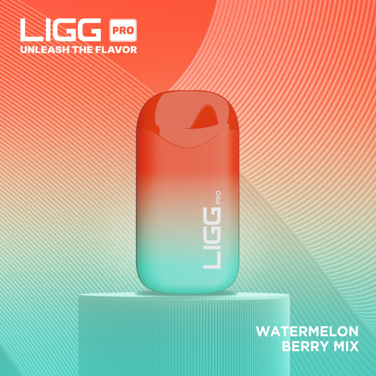 Ligg Pro Disposable | 5500 Puffs | 14mL  | 50mg | MOQ 10 | Watermelon Berry Mix 