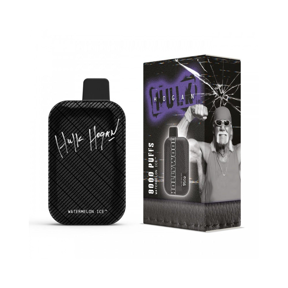Hulk Hogan Disposables | 8000 Puffs | 18mL | 50mg | MOQ 5 | Watermelon Ice (Hollywood) with Packaging