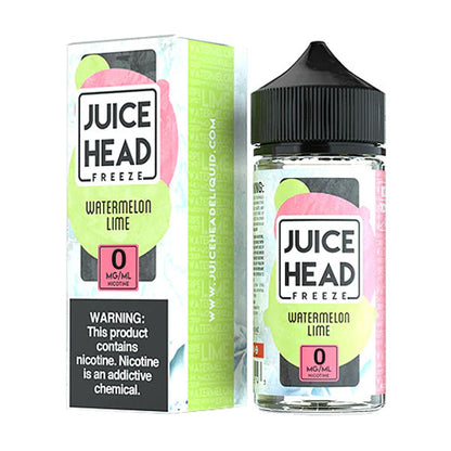 Juice Head Series E-Liquid | 100mL | 0mg | (Freebase) | Watermelon Lime Freeze with Packaging