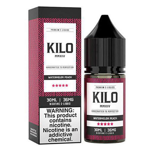 Kilo Salt Series E-Liquid 30mL Watermelon Peach with packaging