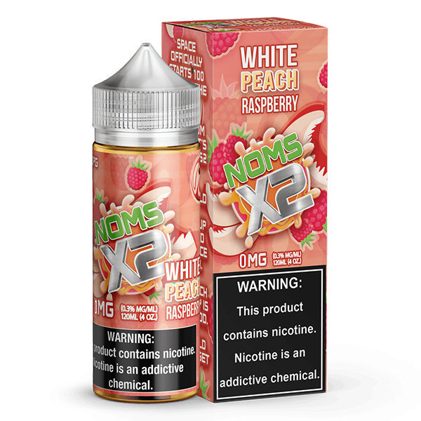 Nomenon and Freenoms Series E-Liquid 120mL (Freebase) | White Peach Raspberry with packaging