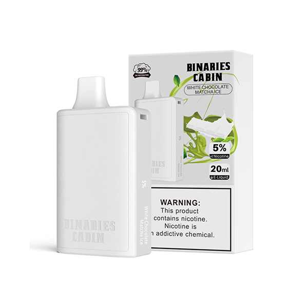 HorizonTech Binaries Cabin Disposable 10,000 puffs 20mL 50mg | MOQ 10 | White Chocolate Matcha Ice with Packaging