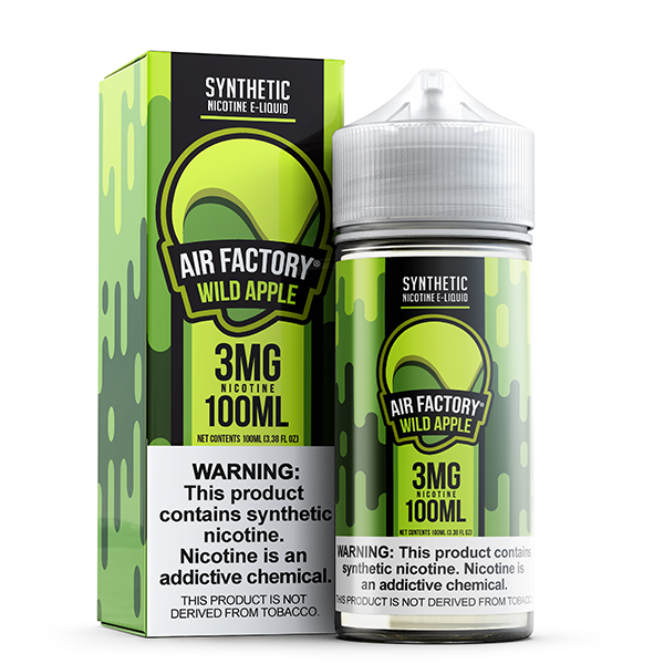 Air Factory TFN Series E-Liquid 100mL (Freebase) | Wild Apple with packaging 