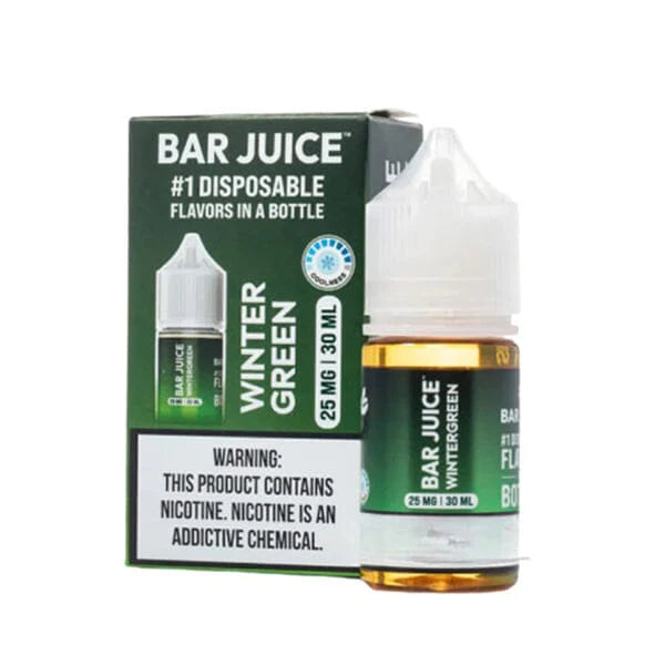 Bar Juice BJ15000 Salt Series E-Liquid 30mL (Salt Nic) | Wintergreen with packaging