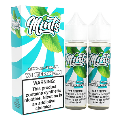 Mints Series E-Liquid x2-60mL | Wintergreen with packaging