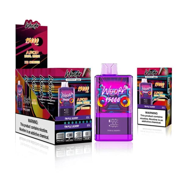 Woofr Disposable | 15000 Puffs | 20mL | 50mg | MOQ 5 | Triple Berry with Packaging