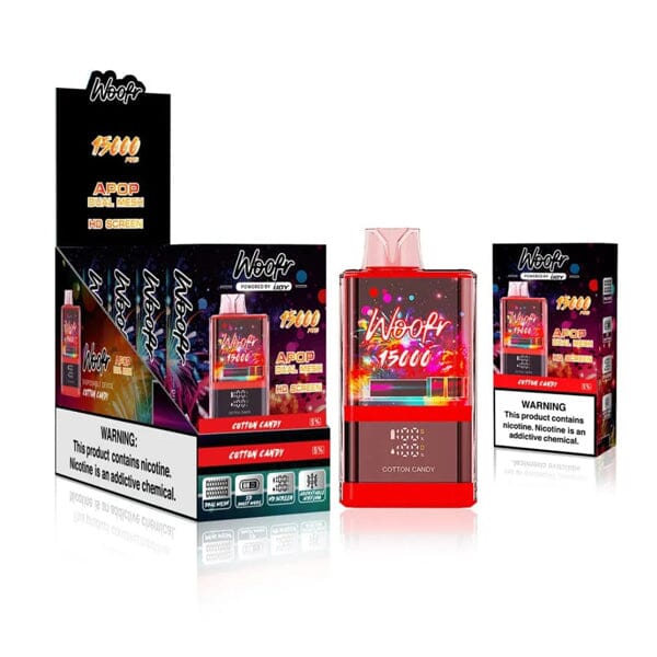 Woofr Disposable | 15000 Puffs | 20mL | 50mg | MOQ 5 | Cotton Candy with Packaging