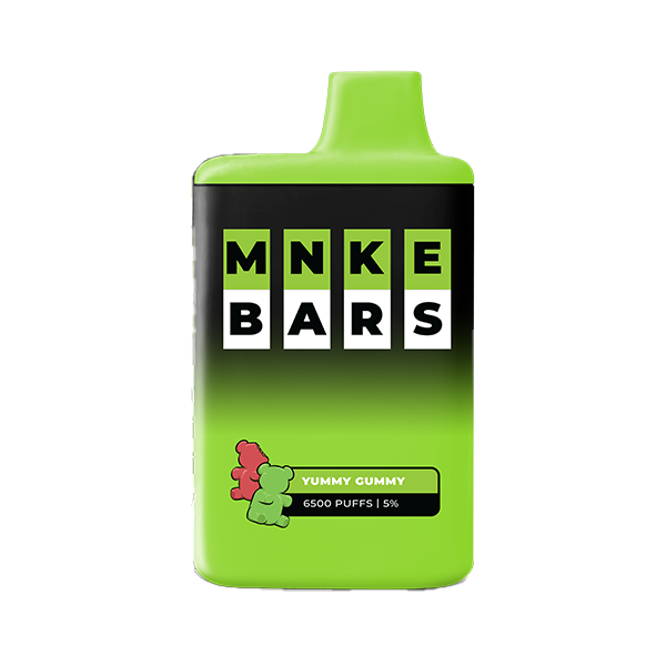 MNKE Bars Disposable 6500 Puffs 16mL 50mg | MOQ 5 | Yummy Gummy (Gummy Bear)