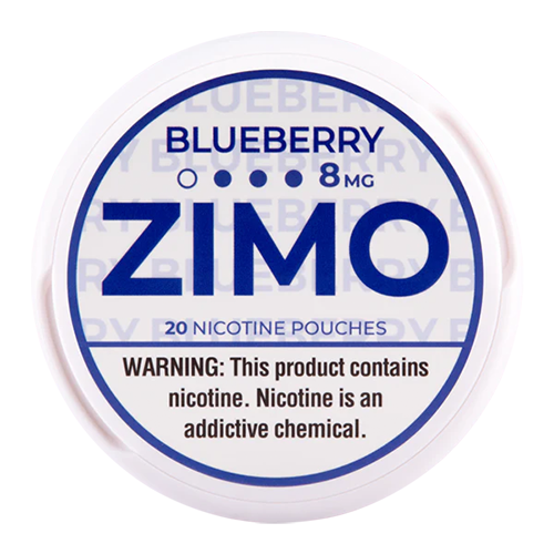 Zimo Nicotine Pouches (20ct Can)(5-Can Pack) Blueberry 8mg